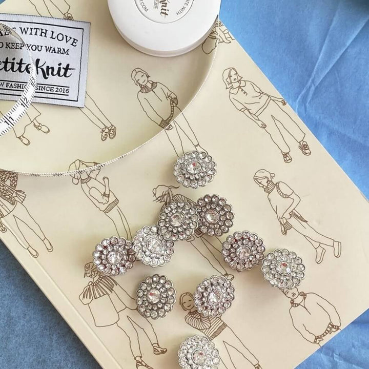 PetiteKnit Bling Knöpfe, 10 Stk. bei bei bei bei bei bei bei bei bei bei Lieblingsgarn
