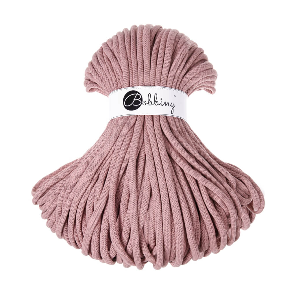 Bobbiny 9mm Jumbo Kordel, Farbe Blush – Baumwolle bei Lieblingsgarn