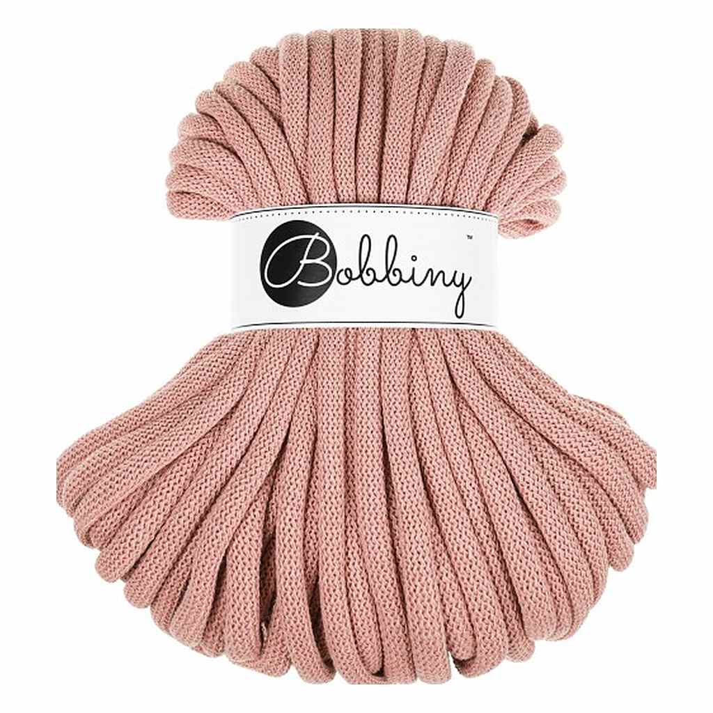Bobbiny Jumbo Kordel 9 mm x 30 m, Farbe Blush – Baumwolle und Synthetik bei Lieblingsgarn