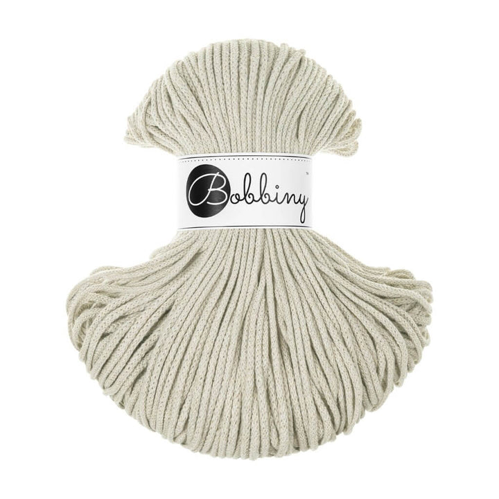 Bobbiny Kordel Junior 3mm x 100 m, Farbe Pale Olive – Baumwolle bei Lieblingsgarn