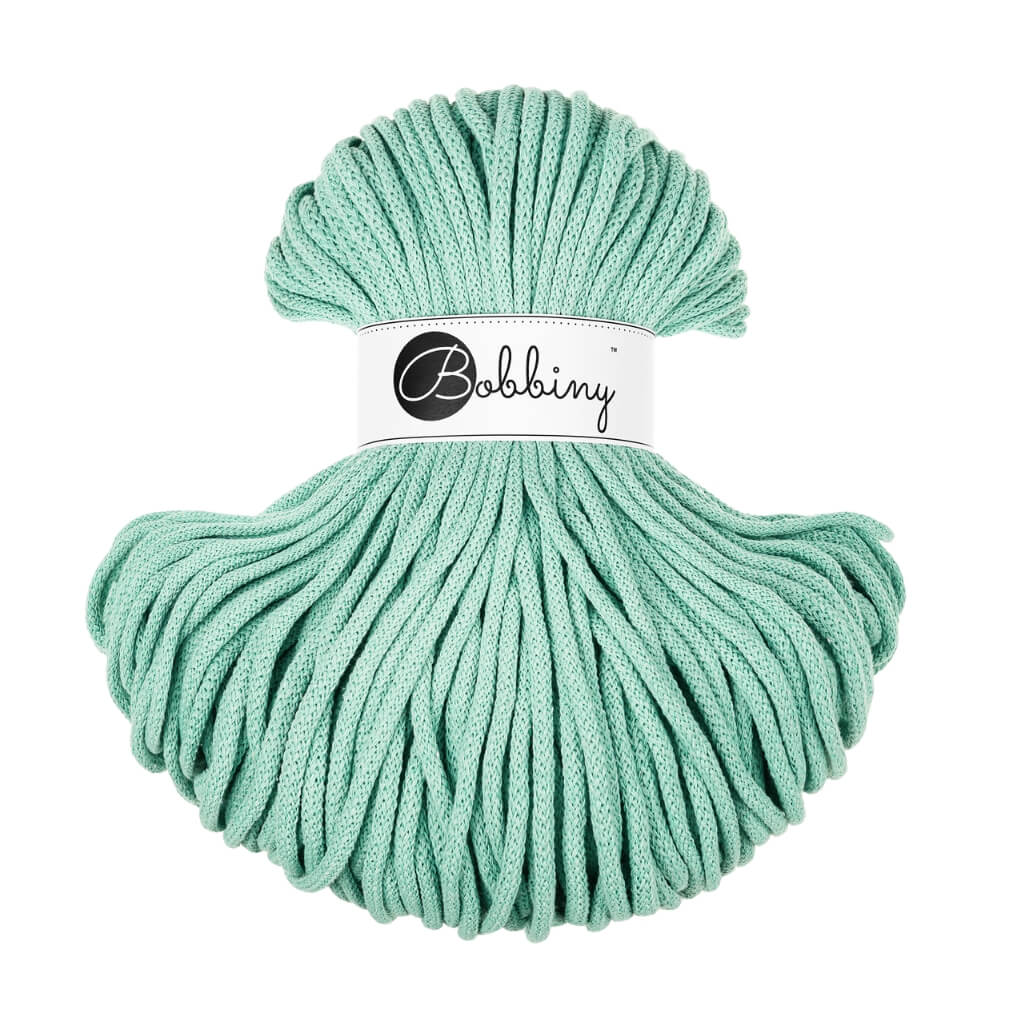 Bobbiny Premium Kordel 5mm x 100 Meter, Farbe Jelly Mint – Baumwolle bei Lieblingsgarn