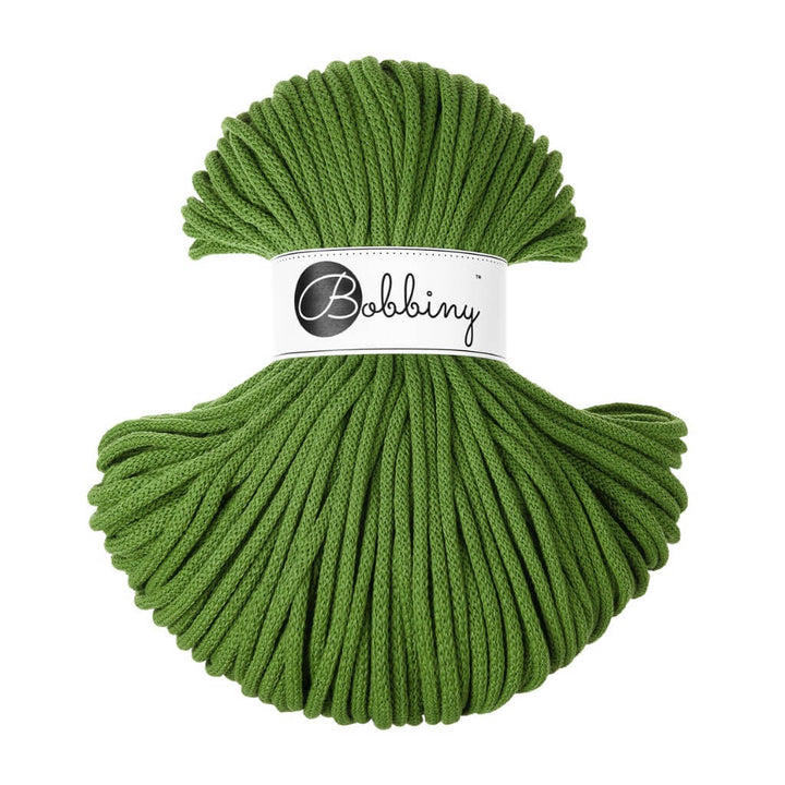 Bobbiny Premium Kordel 5mm x 100 Meter, Farbe Moss Green – Baumwolle bei Lieblingsgarn