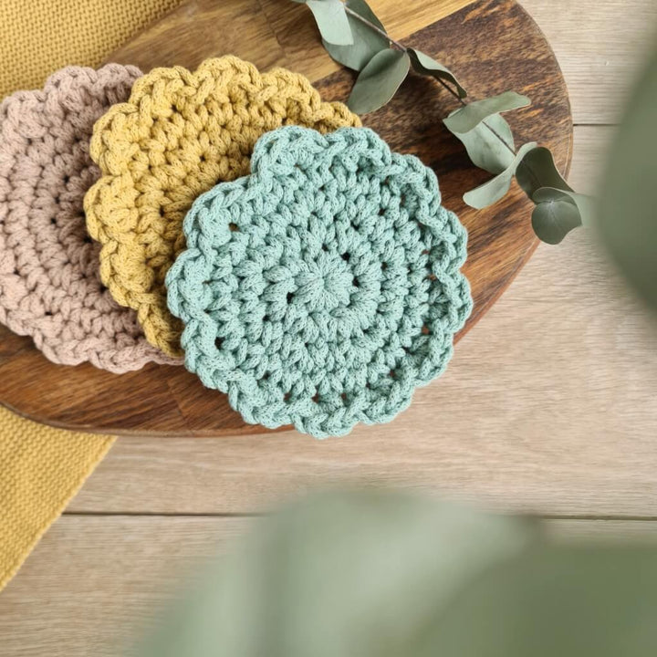 Bobbiny Pattern Blumenuntersetzer Häkelset - Bobbiny (PDF) bei bei bei bei bei bei bei bei bei bei bei bei bei Lieblingsgarn
