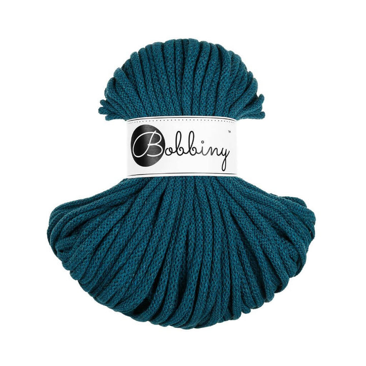 Bobbiny Premium Kordel 5 mm x 50 m, Farbe Peacock Blue – Baumwolle bei Lieblingsgarn