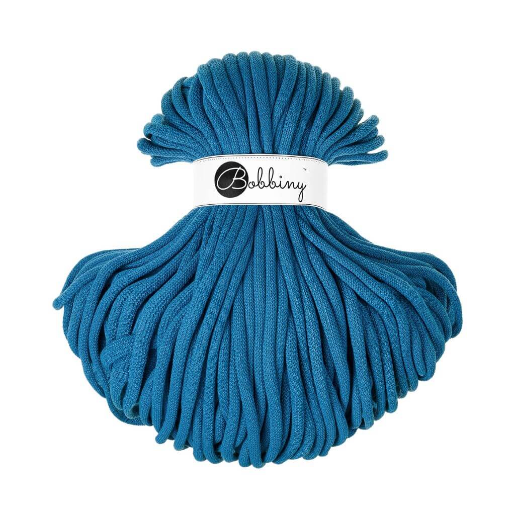 Bobbiny 9mm Jumbo Kordel, Farbe Dopamine Blue – Baumwolle bei Lieblingsgarn