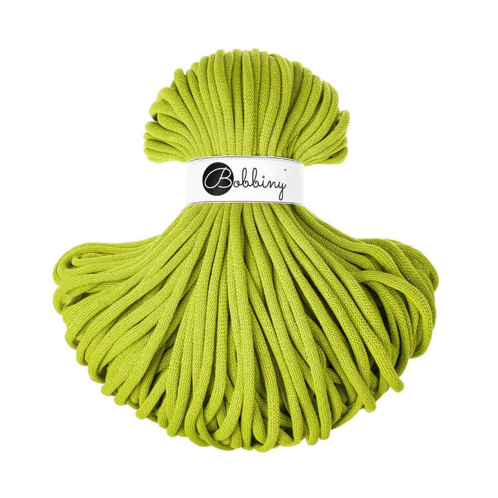 Bobbiny 9mm Jumbo Kordel, Farbe Dopamine Lime – Baumwolle bei Lieblingsgarn
