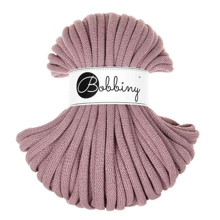Bobbiny Jumbo Kordel 9 mm x 30 m, Farbe Mauve – Baumwolle und Synthetik bei Lieblingsgarn