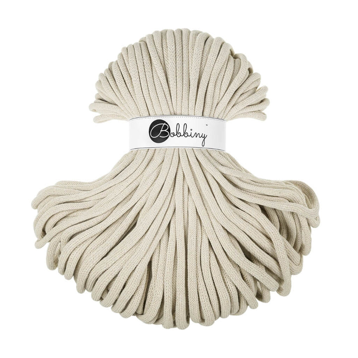 Bobbiny 9mm Jumbo Kordel, Farbe Cashmere Beige – Baumwolle bei Lieblingsgarn