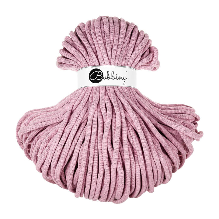 Bobbiny 9mm Jumbo Kordel, Farbe Dusty Rose – Baumwolle bei Lieblingsgarn