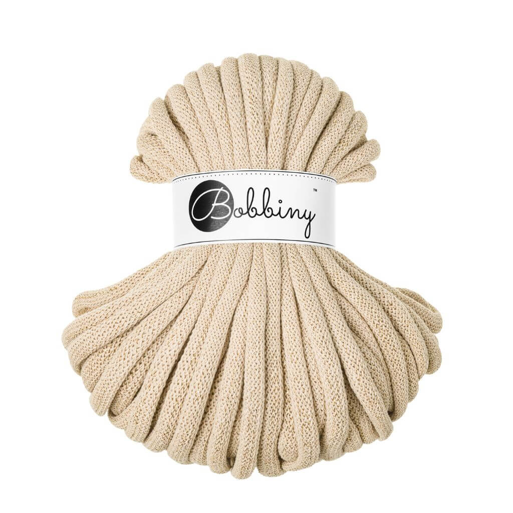 Bobbiny Golden Warm Beige Bobbiny Jumbo Kordel 9 mm x 30 m bei bei bei bei bei bei bei bei bei bei bei bei bei Lieblingsgarn