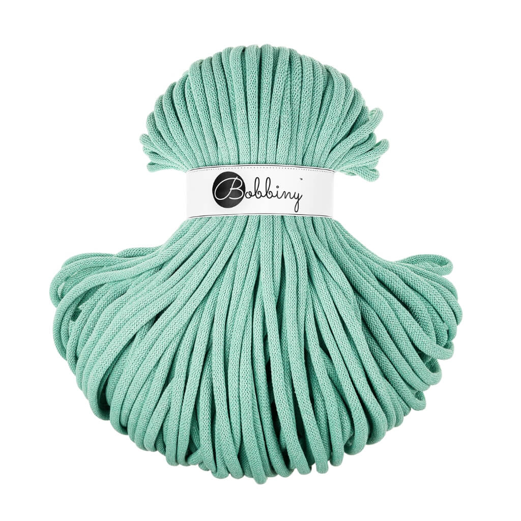 Bobbiny 9mm Jumbo Kordel, Farbe Jelly Mint – Baumwolle bei Lieblingsgarn