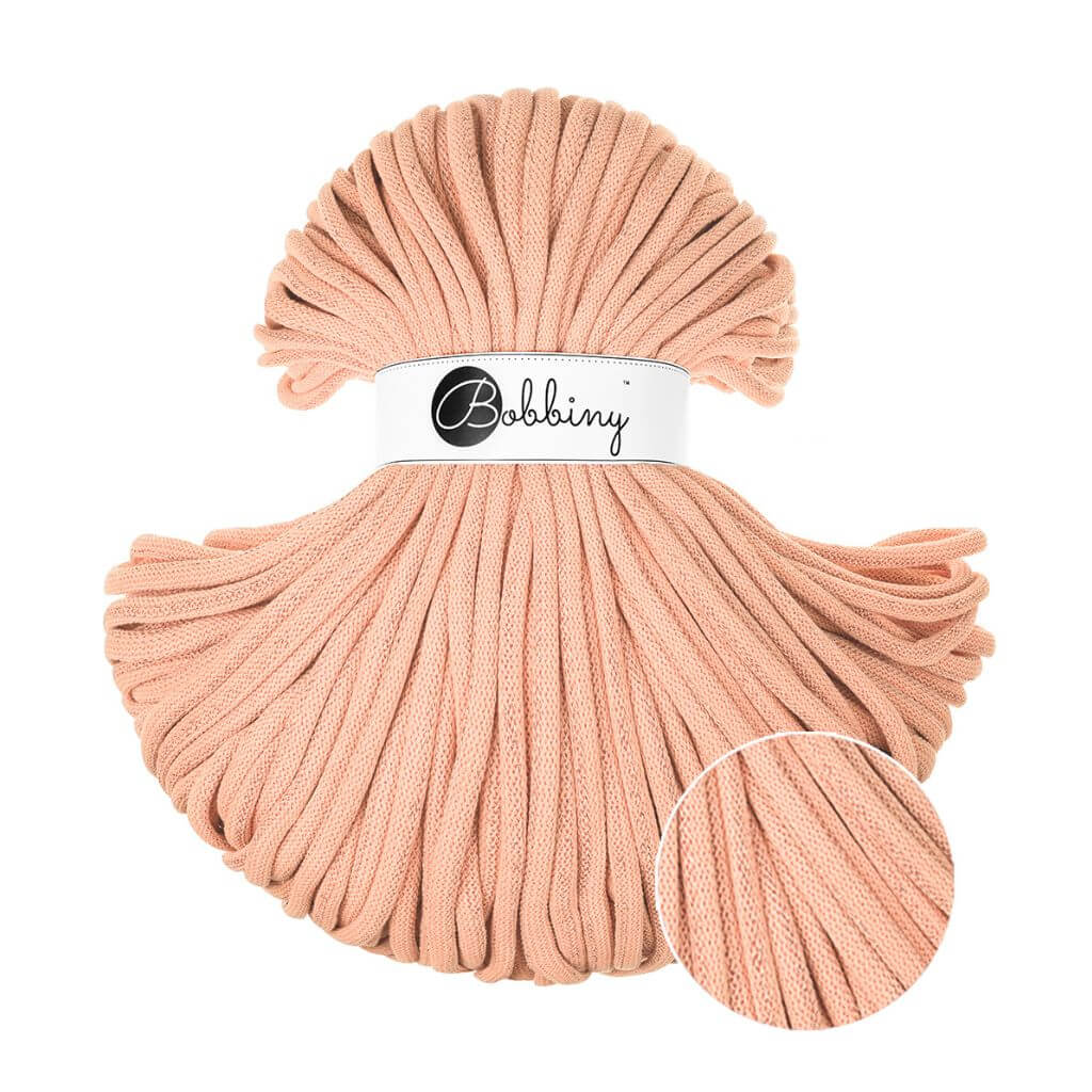 Bobbiny Unicolor Peach Fuzz Bobbiny 9mm Jumbo Kordel bei bei bei bei bei bei bei bei bei bei bei bei bei Lieblingsgarn