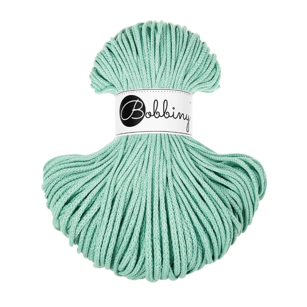 Bobbiny Kordel Junior 3mm x 100 m, Farbe Jelly Mint – Baumwolle bei Lieblingsgarn