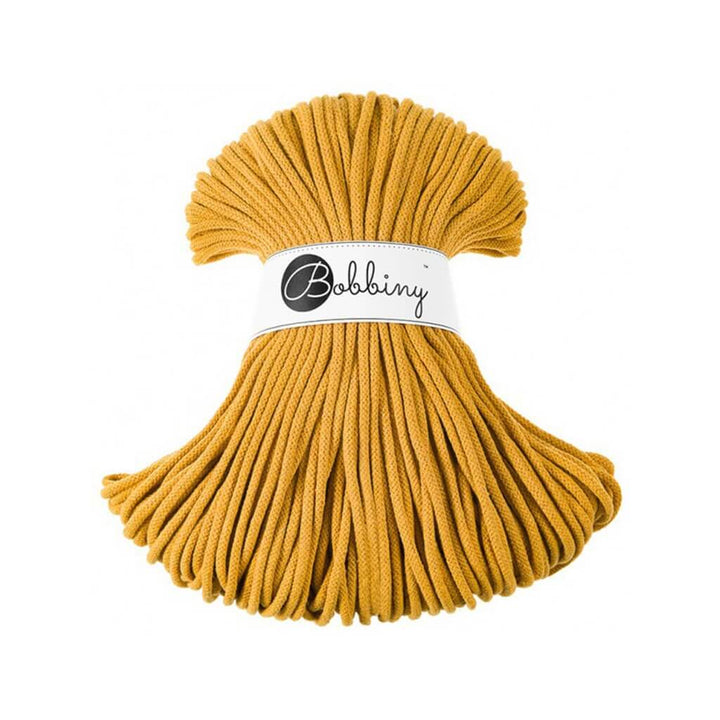 Bobbiny Premium Kordel 5mm x 100 Meter, Farbe Mustard – Baumwolle bei Lieblingsgarn
