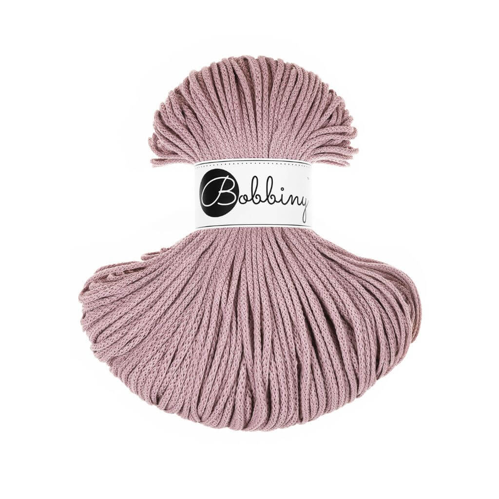 Bobbiny Kordel Junior 3mm x 100 m, Farbe Mauve – Baumwolle bei Lieblingsgarn