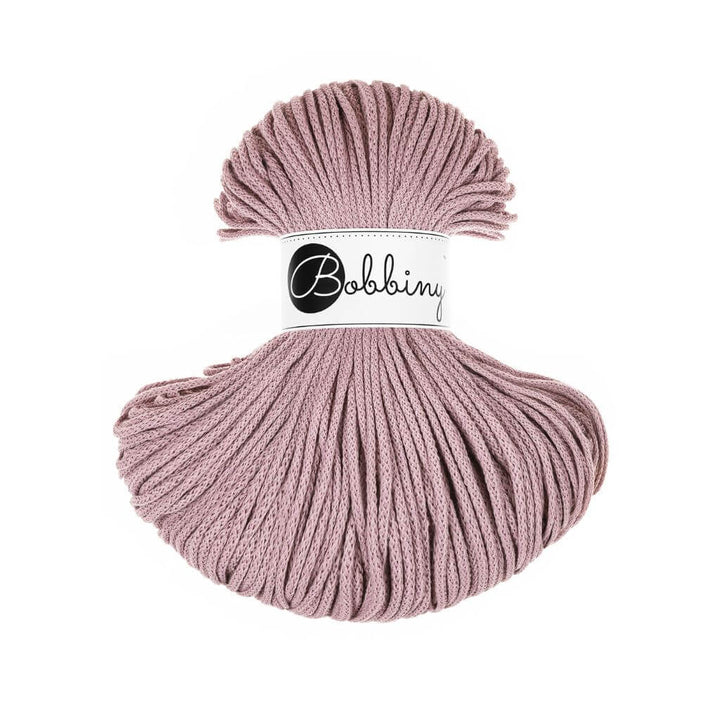 Bobbiny Kordel Junior 3mm x 100 m, Farbe Mauve – Baumwolle bei Lieblingsgarn