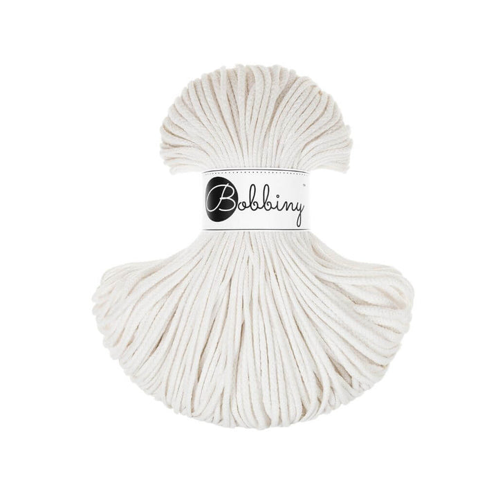Bobbiny Kordel Junior 3mm x 100 m, Farbe Off White – Baumwolle bei Lieblingsgarn