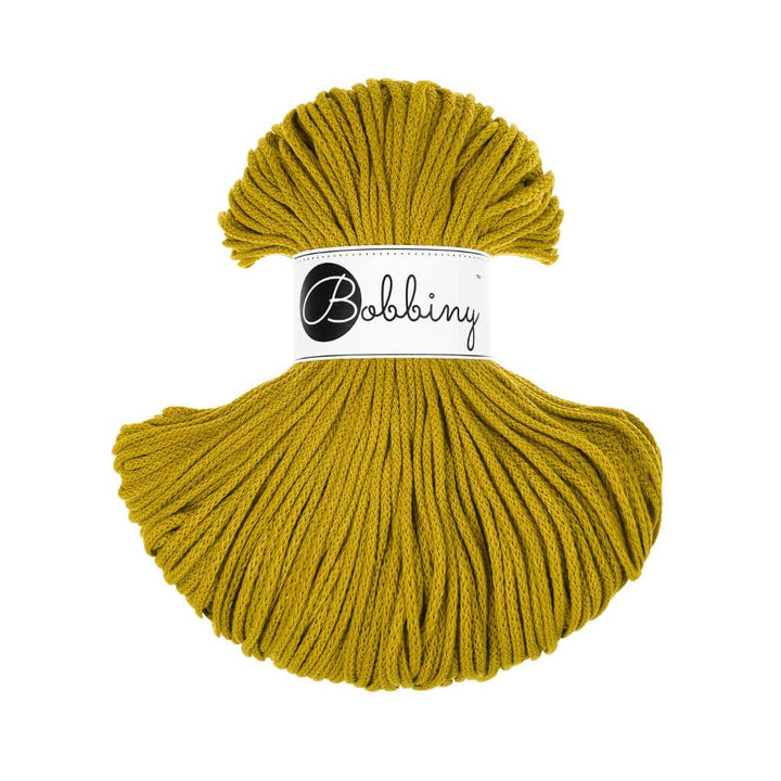Bobbiny Kordel Junior 3mm x 100 m, Farbe Spicy Yellow – Baumwolle bei Lieblingsgarn