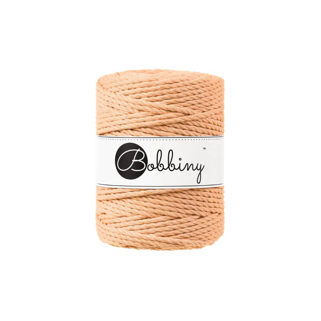Bobbiny Makramee Peach Fuzz Bobbiny Makramee Garn 5 mm x 100 m gedreht bei bei bei bei bei bei bei bei bei bei Lieblingsgarn