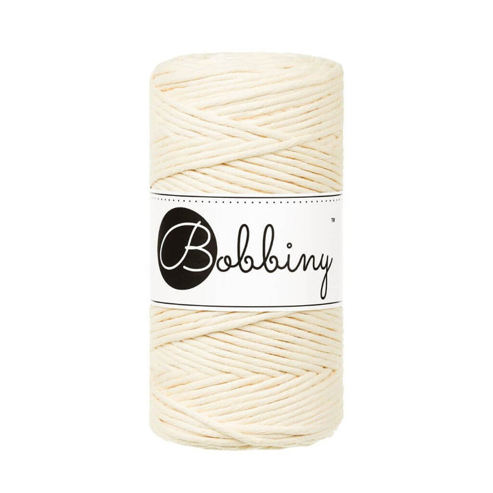 Bobbiny Makramee Garn 3mm, Farbe Butter Yellow – Baumwolle bei Lieblingsgarn