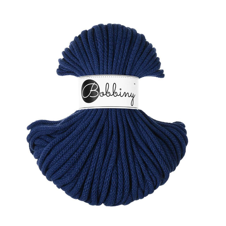 Bobbiny Premium Kordel 5 mm x 50 m, Farbe Ink Blue – Baumwolle bei Lieblingsgarn