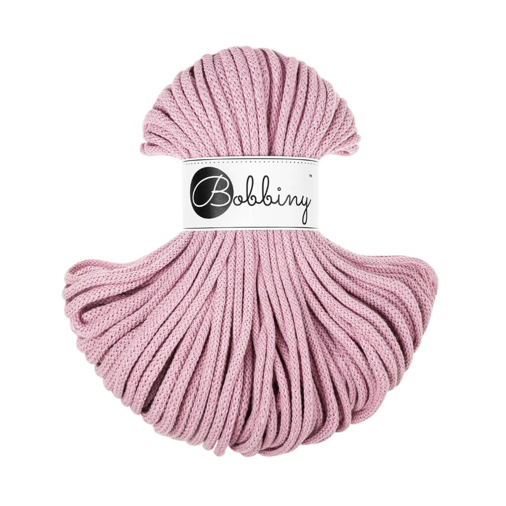 Bobbiny Premium Kordel 5 mm x 50 m, Farbe Dusty Rose – Baumwolle bei Lieblingsgarn