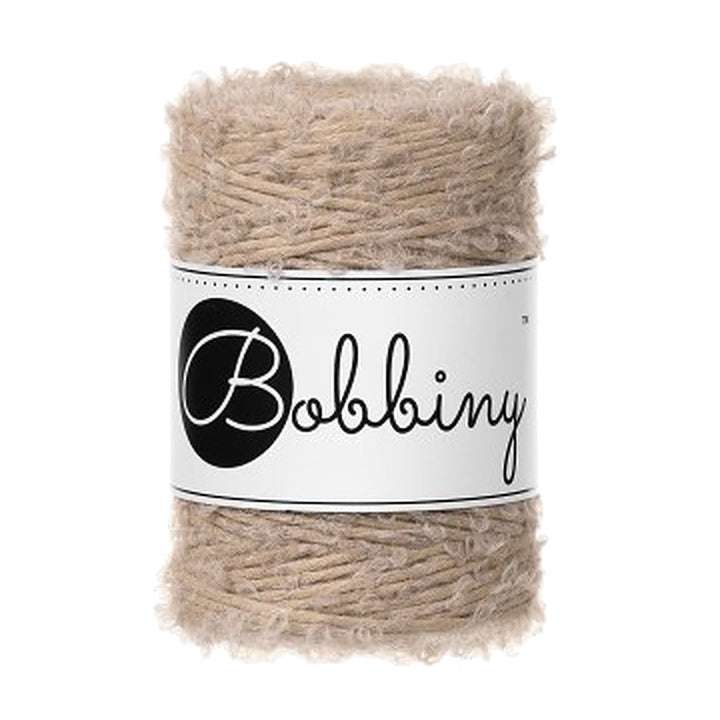 Bobbiny Bouclé Makramee Garn 1,5mm, Farbe Sand – Baumwolle bei Lieblingsgarn