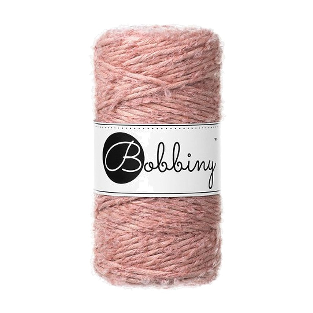 Bobbiny Boucle Makramee Garn 3mm, Farbe Blush – Baumwolle bei Lieblingsgarn