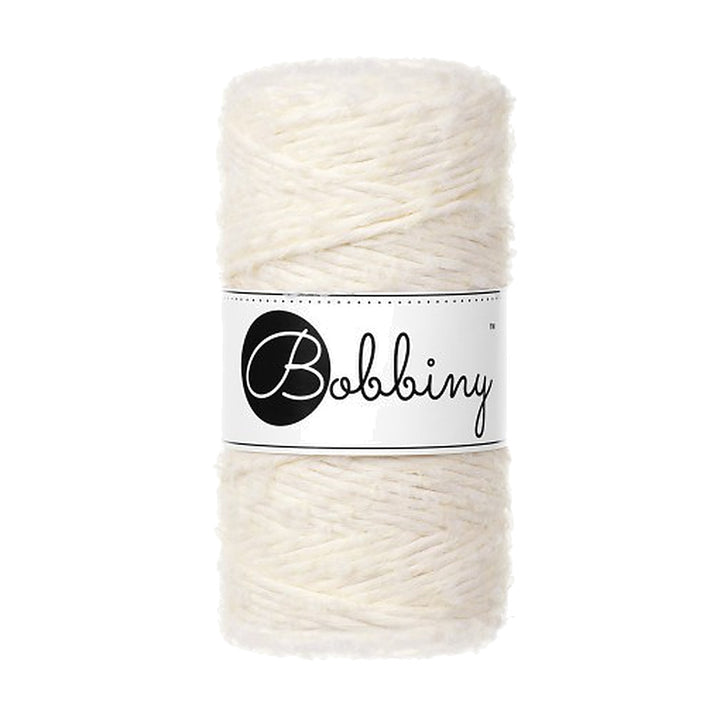 Bobbiny Boucle Makramee Garn 3mm, Farbe Natural – Baumwolle bei Lieblingsgarn