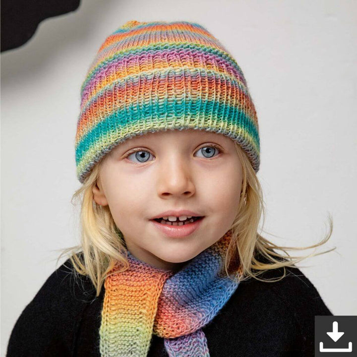 Lang Yarns Pattern Bunte Kinder Mütze Strickanleitung - Lang Yarns (PDF) bei bei bei bei bei bei bei bei bei Lieblingsgarn