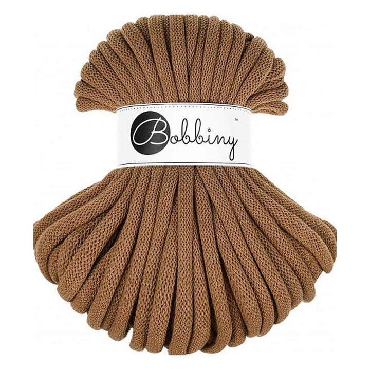 Bobbiny Jumbo Kordel 9 mm x 30 m, Farbe Caramel – Baumwolle und Synthetik bei Lieblingsgarn