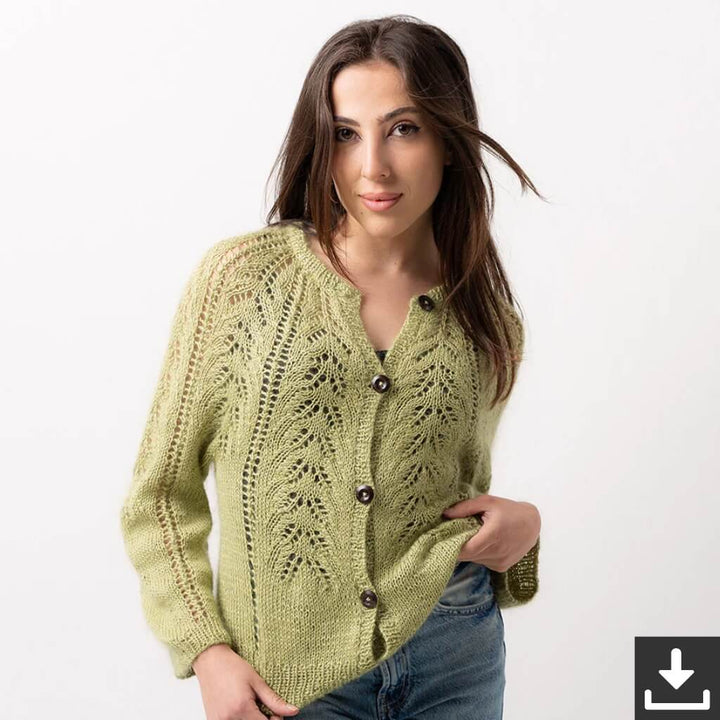 Pascuali Pattern Strickjacke Eyed Fern Strickanleitung - Pascuali (PDF) bei bei bei bei bei bei bei bei bei bei Lieblingsgarn