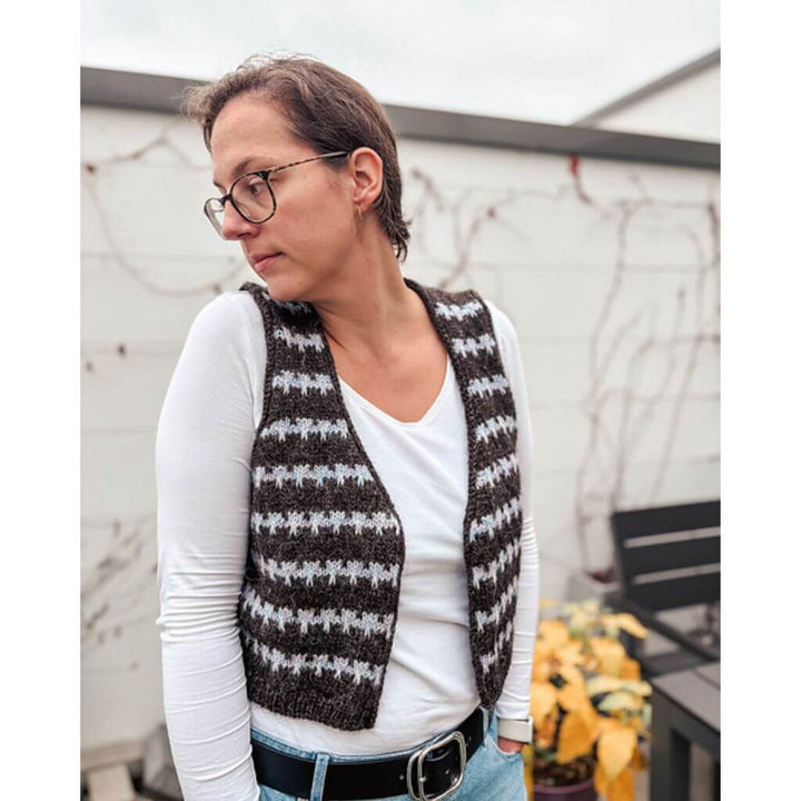 Carolin Balmes Pattern Friedas Mosaic Weste Strickanleitung - Carolin Balmes (PDF) bei bei bei bei bei bei Lieblingsgarn