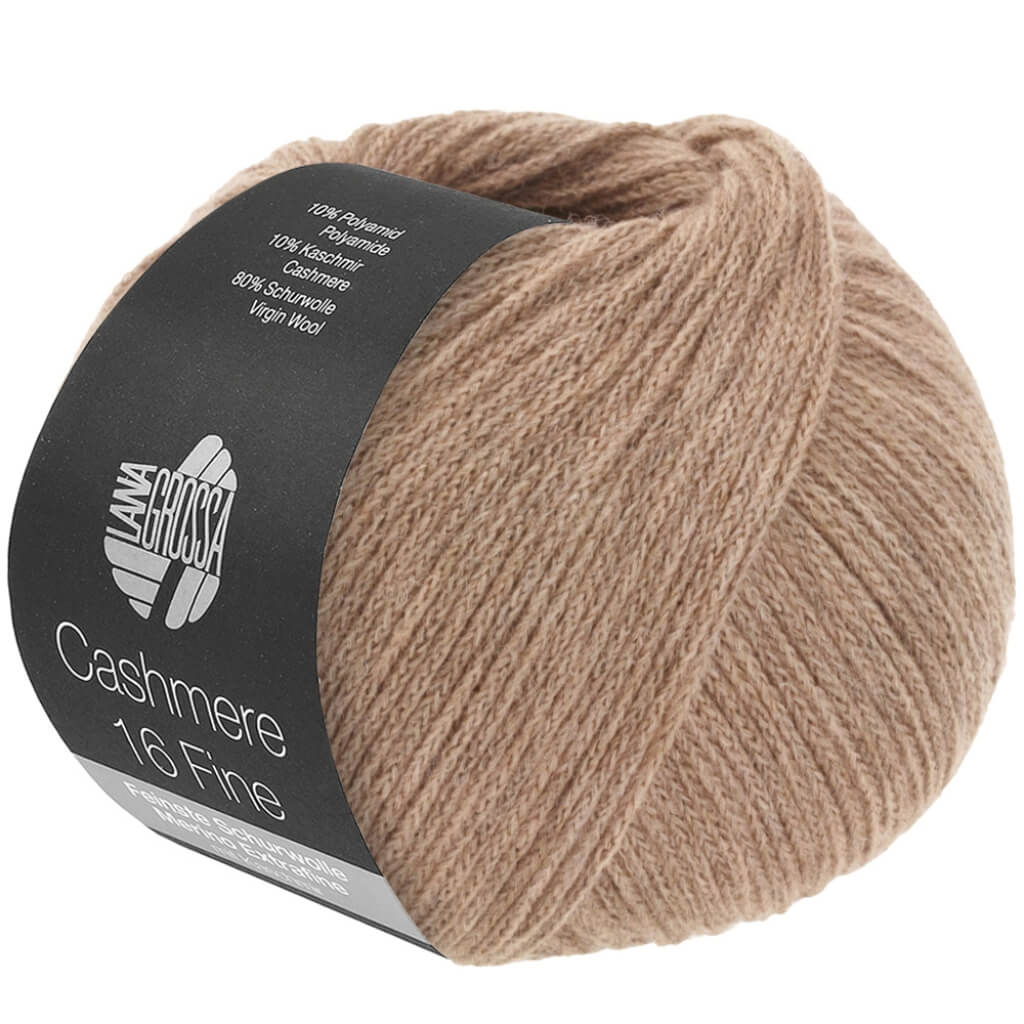 Lana Grossa Cashmere 16 Fine 50 g, Farbe 61 Beige – Kaschmir, Merino und Polyamid bei Lieblingsgarn