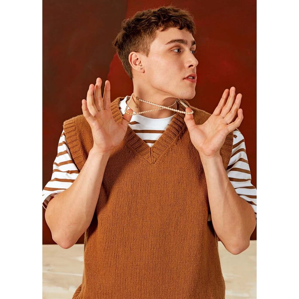 Lang Yarns Pattern Herren Pullunder Strickanleitung - Lang Yarns (PDF) bei bei bei bei bei bei bei bei bei Lieblingsgarn