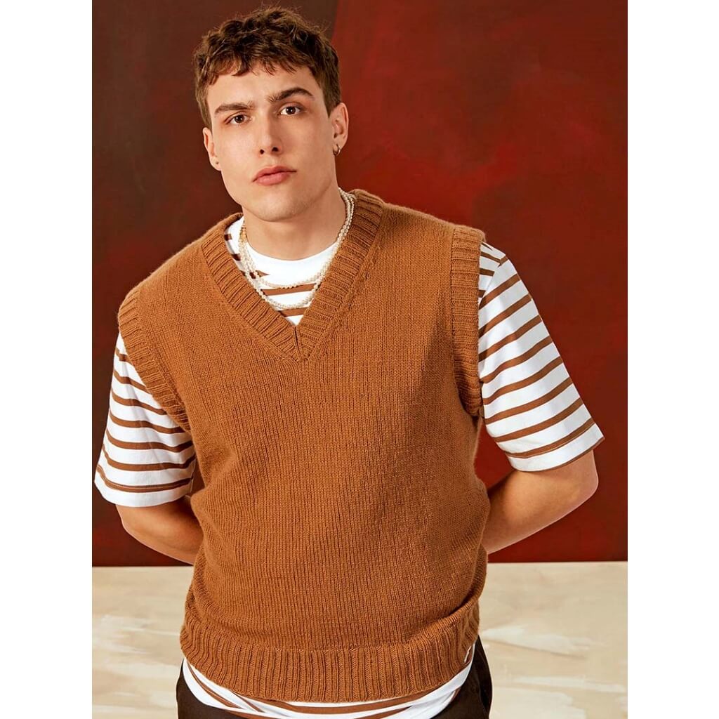 Lang Yarns Pattern Herren Pullunder Strickanleitung - Lang Yarns (PDF) bei bei bei bei bei bei bei bei bei Lieblingsgarn
