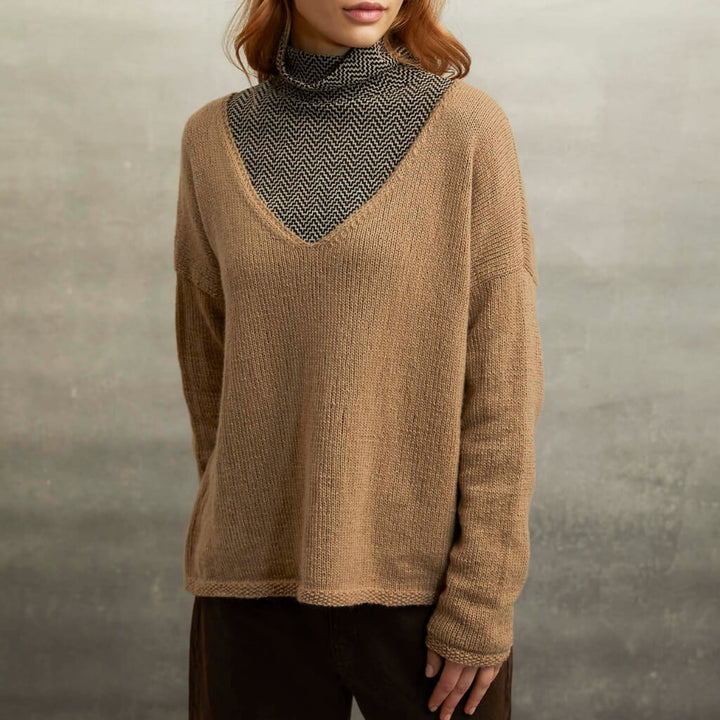 Lang Yarns Pattern Pullover mit V-Ausschnitt Strickset - Lang Yarns (PDF) bei bei bei bei bei bei bei bei bei Lieblingsgarn