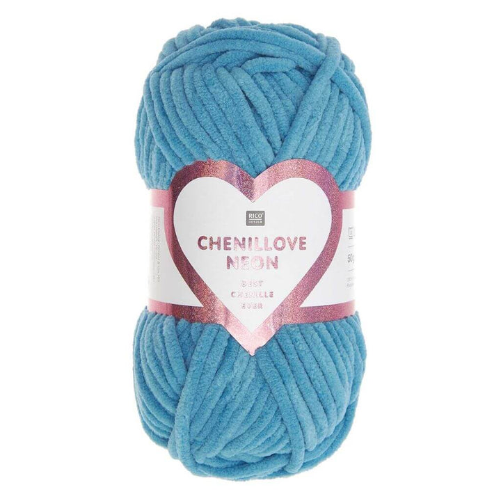 Rico Design Creative Chenillove Neon, Farbe 008 Blau – Synthetik bei Lieblingsgarn