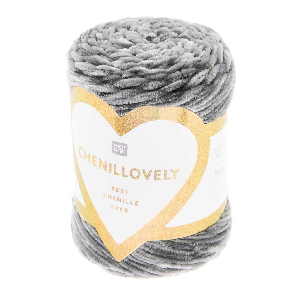Rico Design Chenillovely, Farbe 008 Grau – Synthetik bei Lieblingsgarn