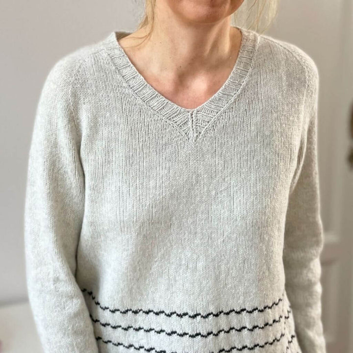 Christina Körber-Reith Pullover Ripple Stripes V-Neck Strickanleitung - Christina Körber-Reith (PDF) bei bei Lieblingsgarn
