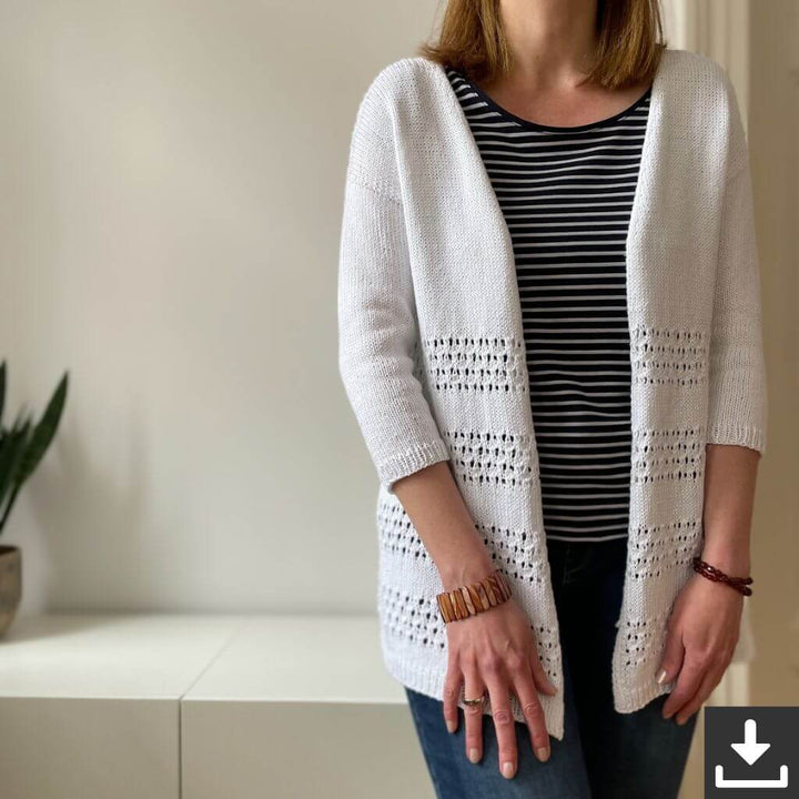 Christina Körber-Reith Gestreifter Cardigan Strickanleitung - Christiana Körber-Reith (PDF) bei bei bei bei Lieblingsgarn