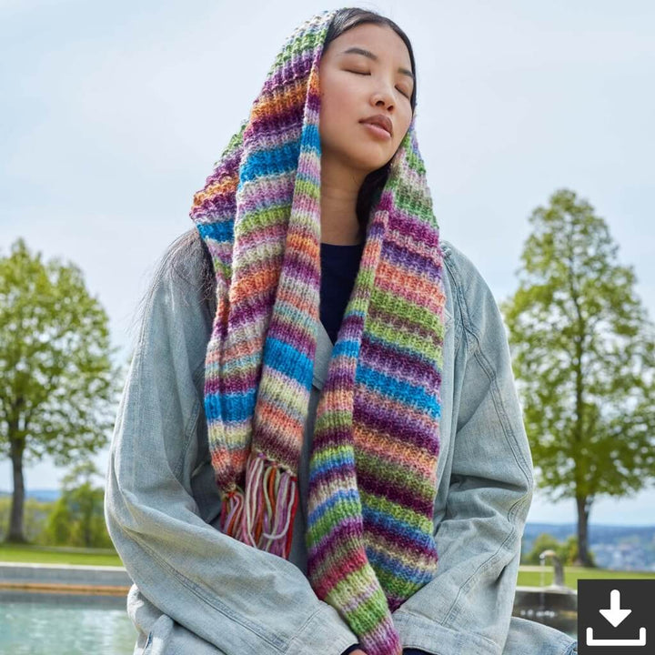 Lang Yarns Pattern Bunter Schal Strickanleitung - Lang Yarns (PDF) bei bei bei bei bei bei bei bei bei bei bei Lieblingsgarn