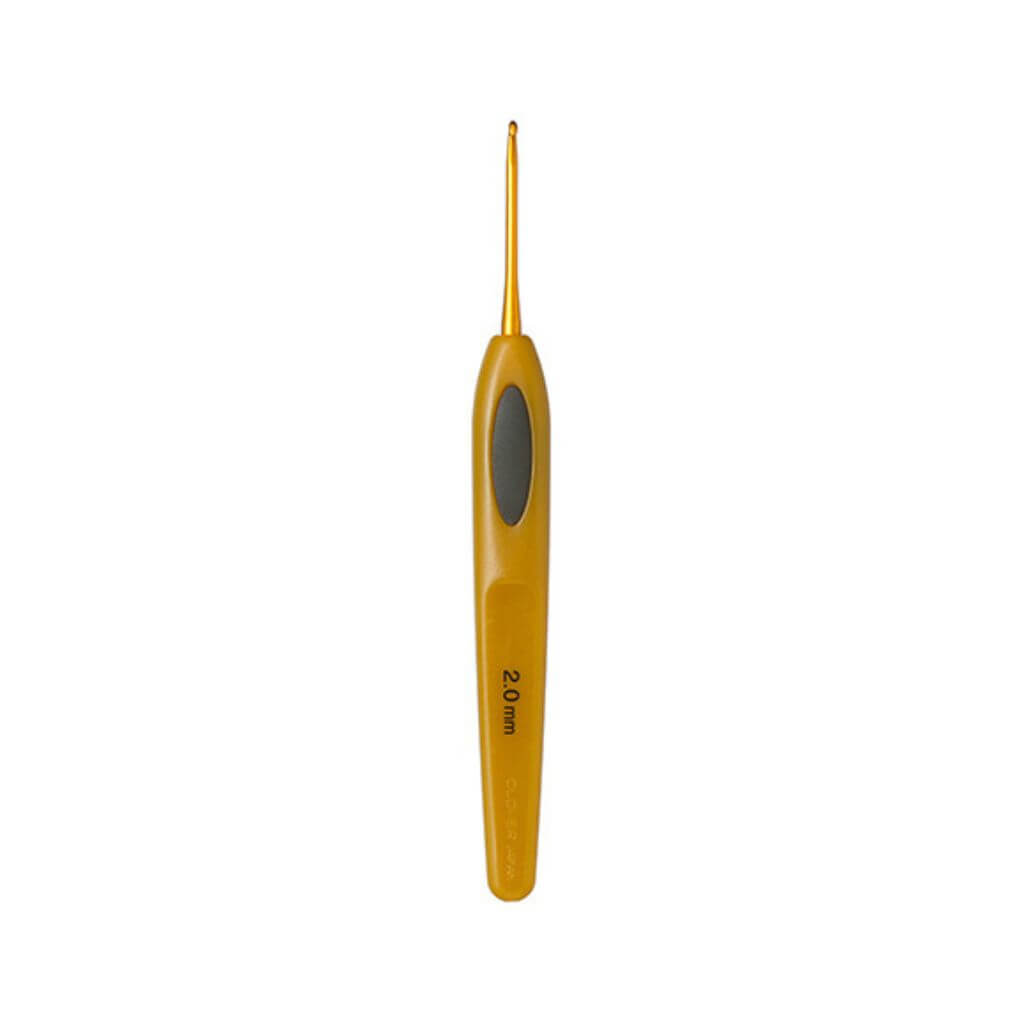 Clover Häkelnadel Soft Touch, Farbe 2 – Metall bei Lieblingsgarn