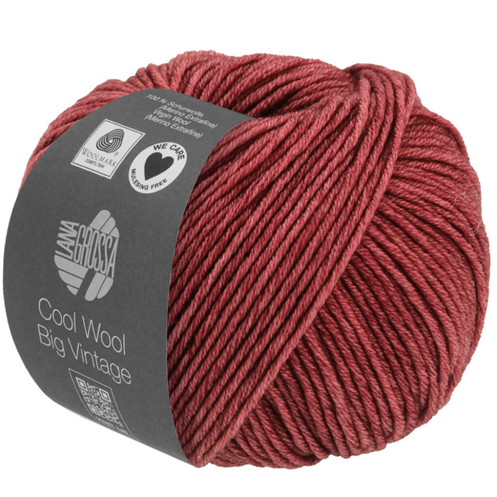 Lana Grossa Cool Wool Big Vintage 7164 - Burgund bei bei bei bei bei bei bei bei bei bei bei bei bei bei bei Lieblingsgarn