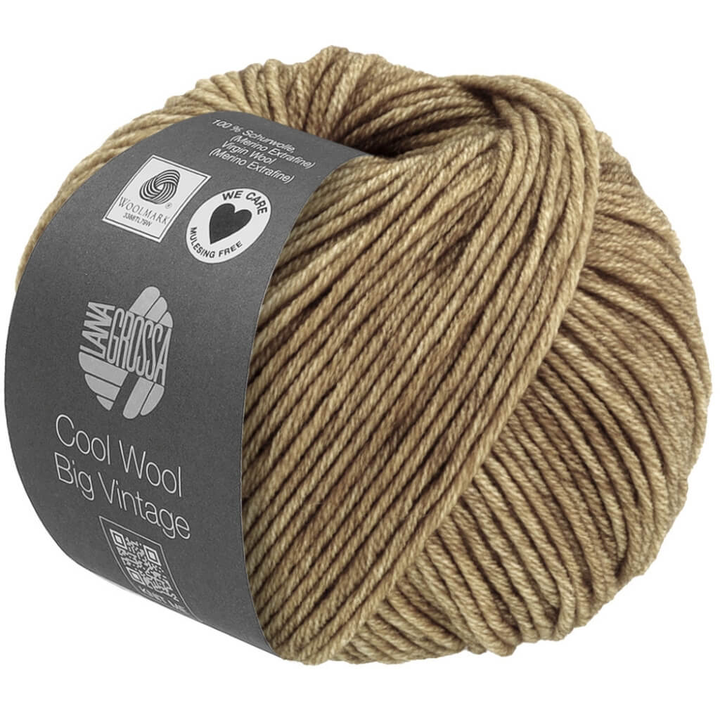 Lana Grossa Cool Wool Big Vintage, Farbe 7182 Sandbeige – Merino und Schurwolle bei Lieblingsgarn