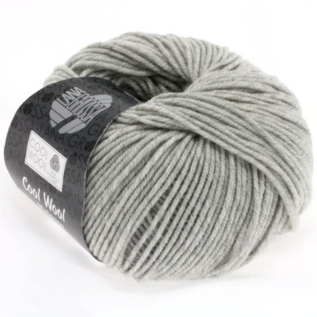 Lana Grossa Cool Wool Mélange, Farbe 0443 Hellgrau meliert – Schurwolle bei Lieblingsgarn