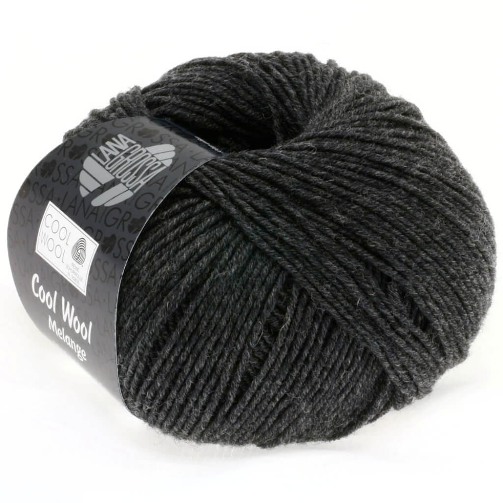Lana Grossa Cool Wool Mélange, Farbe 0444 Anthrazit – Schurwolle bei Lieblingsgarn
