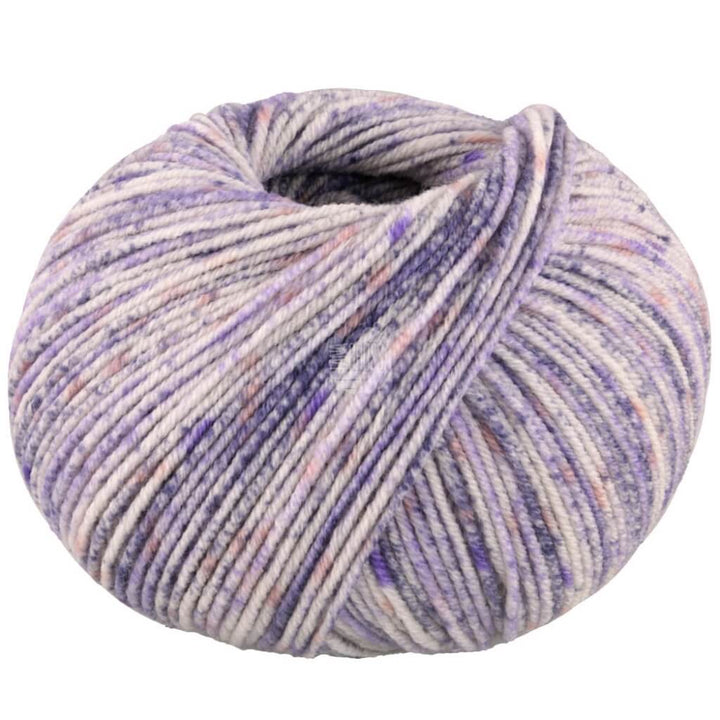 Lana Grossa Cool Wool Spots, Farbe 5006 Creme/Grauviolett/Lila/Dunkelgrau/Rosa – Merino und Schurwolle bei Lieblingsgarn