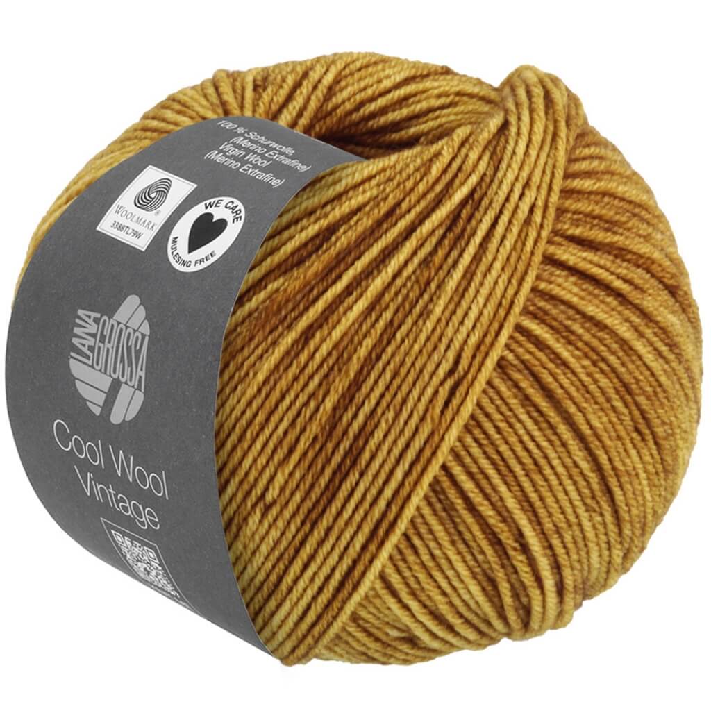 Lana Grossa Cool Wool Vintage, Farbe 7362 Senf – Merino und Schurwolle bei Lieblingsgarn