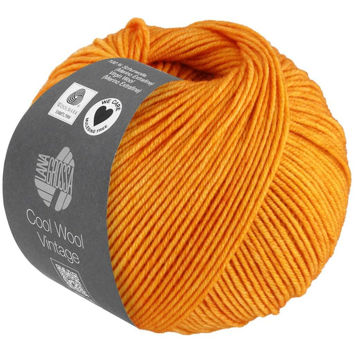 Lana Grossa Cool Wool Vintage, Farbe 7375 Orange – Merino und Schurwolle bei Lieblingsgarn